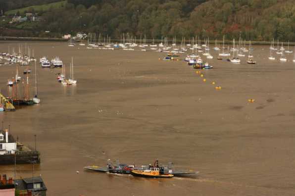16 February 2020 - 14-37-47 
Not even khaki or beige. Nope, the River Dart at Dartmouth, this week is....brown.